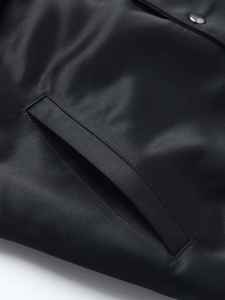 Blouson bombardier pour hommes avec logo brodé en satin de qualité supérieure en polyester brillant pour hommes Blouson de baseball Letterman Vêtements d'extérieur pour hommes USA - Product Image 4