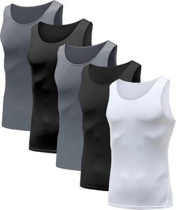 Men Solid Knitted Mesh <b>Singlets</b> Quick Dry Polyester <b>Running</b> Breathable Casual O-Neck Custom Logo Basic Style Sports <b>Singlet</b> - Product Image 2