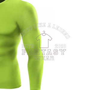 เสื้อรัดรูปพิมพ์ลาย2026ระดับพรีเมี่ยมสำหรับผู้ชายเสื้อฝึกแบบซับลิเมชันผ่านการรับรอง CE ISO - Product Image 2