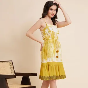 Nuova migliore collezione In estate donna Musterd colore cotone Kurti con bella stampa Kurta elegante ed elegante Kurti