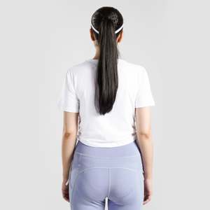 T-shirt court blanc Active Shape pour la gymnastique et le fitness - Product Image 2