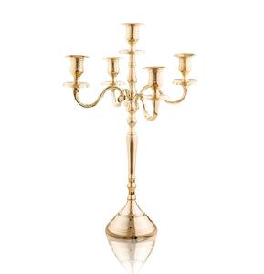 <b>Tall</b> Mosaic Gold Candelabra with Artistic Multi-Arm <b>Candle</b> Stand for Premium Home Decor Styling - Product Image 6