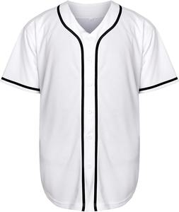 Camiseta de béisbol para hombre, camisetas con botones, uniformes deportivos de manga corta de Hip Hop - Product Image 5