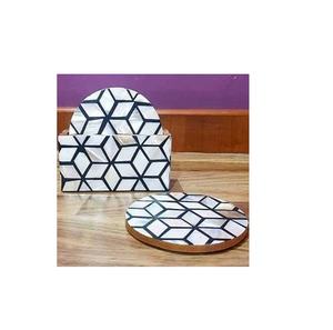 Posavasos estampado de fruta de MDF y naranja, diseño único de la India para la venta a granel, para uso doméstico, hotel - Product Image 3