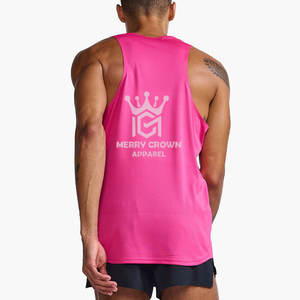 Camiseta sin mangas de talla grande para hombre, ropa informal holgada para gimnasio, tejido de punto transpirable, novedad de 2025 - Product Image 2