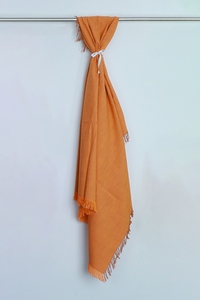 Sofá de algodón naranja de dos tonos moderno de primera calidad con flecos, suave y cálido, tamaño personalizado para el hogar, hoteles, oficinas - Product Image 2