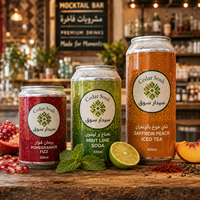 Bouteilles en plastique personnalisées AT PACK USA avec couvercle facile à ouvrir pour thé glacé, jus, soda, café et boissons froides