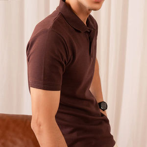 Polos personalizados a granel OEM para hombres de alta calidad 100% algodón de manga corta antiarrugas transpirable Elegante ropa informal de negocios - Product Image 4