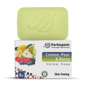 สบู่สมุนไพร Herboganic Lemon, Pear & Berry สำหรับผิวกระจ่างใส - Product Image 3