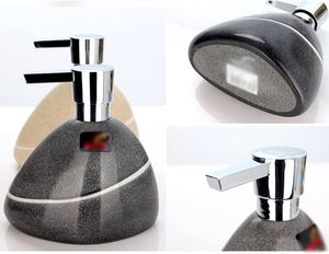 Distributeur de marbre Fresh Arrival pour lotions liquides ensemble d'accessoires de salle de bain distributeur de savon en marbre disponible à prix réduit - Product Image 5
