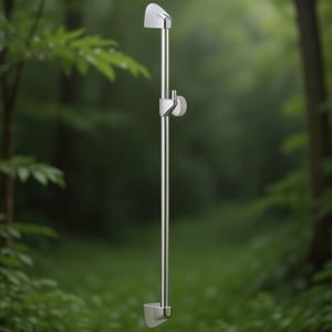 ราวแขวนผนังมาตรฐาน KLUDI ยาว 600 มม. ราวแขวนม่านอาบน้ำโครเมียม - Product Image 3