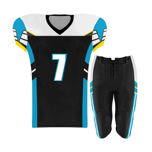 Uniformes de football américain personnalisables, respirants et à séchage rapide, fabriqués en tissu 100% polyester, design de maillot sublimé vierge pour équipe - Product Image 1