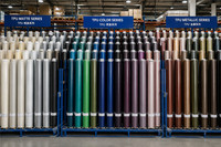 Film de protection de peinture automobile en TPU coloré, haute élasticité, anti-rayures, sans déformation, prix de gros pour fournisseur de matières premières PPF colorées