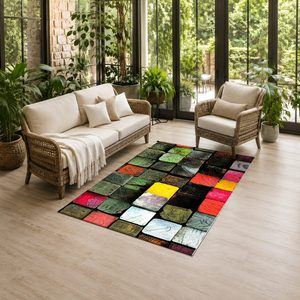 RUGS DEPOT LXDP-0102 Wholesale Red Burgundy Marble Effect Digital Printed Machine Washable Chenille Area Rug Non <b>Slip</b> - Product Image 6