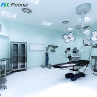 Sistem Laminar Flow Bersertifikasi ISO CE GMP, Laboratorium Modular Baru, Filter HEPA Anti-bakteri, Bebas Debu, Steril, Mudah Dibersihkan, Cepat
