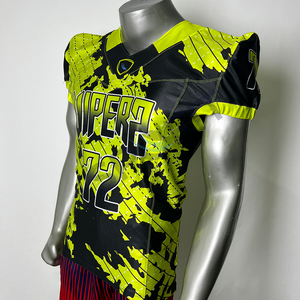 เสื้อฟุตบอลอเมริกันแขนสั้นดีไซน์ล่าสุด ไซส์ใหญ่ แห้งเร็ว ชุดกีฬา สั่งซื้อขั้นต่ำน้อย - Product Image 1