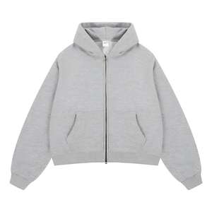 Sweat à capuche surdimensionné pour homme en molleton lourd vintage lavé à l'eau, streetwear d'hiver OEM, personnalisé, molleton français lourd 350g - Product Image 4