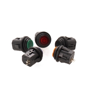 Snap-in Waterproof <strong>Push</strong> <strong>Button</strong> <strong>Switch</strong> <strong>16mm</strong> Round Self-Locking /Momentary <strong>Push</strong> <strong>Button</strong> <strong>Switches</strong> with RGB LED Illuminated - Product Image 2