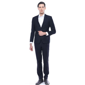 Pantalones Formales Clásicos de Corte Recto para Hombre BEAM, Talla XL, 100% Poliéster, Cierre de Cremallera, Cintura Media, Color Sólido, Cómodos para el Verano - Product Image 1