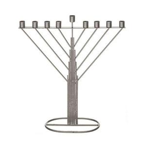 Elegante Candelabro de Aluminio Niquelado con Múltiples Ramas para Festividades, Diseño Clásico Tradicional, Decoración para el Hogar - Product Image 1