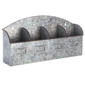 Decorative Galvanized Metal <b>Tissue</b> <b>Holder</b> with Rustic Detailing & Ideal for Enhancing Farmhouse-style <b>Kitchens</b> & Bathrooms - Product Image 6