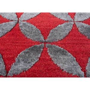 Aakar Kavi Large Area Geometric Wool Bamboo <b>Silk</b> Rug <b>Red</b> Orange Hand Knotted for Teens for Living Room Decorations-Esk-454 - Product Image 3