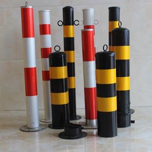 Poteau de signalisation fixe en acier pour parking souterrain, borne de délimitation de zone de propriété, barrière d'isolation de véhicules - Product Image 2