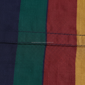 Ensemble de shorts rayés pour homme sur mesure OEM - Rayures verticales rétro multicolores, tenue décontractée d'été en 2 pièces - Product Image 6