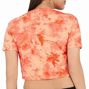 Top Halter de Mujer de Secado Rápido Hecho de Algodón y Poliéster, Top Halter de Mujer Hecho a Medida con Mangas Cortas - Product Image 5