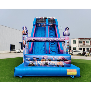 บ้านลมเป่าลม PVC คุณภาพสูง พร้อมสไลเดอร์ขนาดใหญ่ สำหรับเด็ก เล่นสนุกกลางแจ้ง ความจุเยอะ พกพาสะดวก - Product Image 1