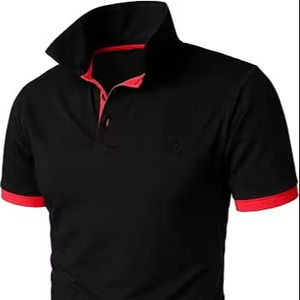 High <b>Men's</b> Comfort Streetwear Short Sleeve for <b>Polo</b> <b>shirts</b> Custom <b>Black</b> Color Printed Knitted Polyester/Cotton Light <b>Polo</b> <b>Shirts</b> - Product Image 1