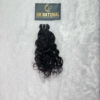 Ekstensi Rambut Remy India Donor Tunggal GK NATURAL untuk Anak Perempuan dan Wanita, Tebal, Keriting, 100g, Kemasan Double Weft Mesin