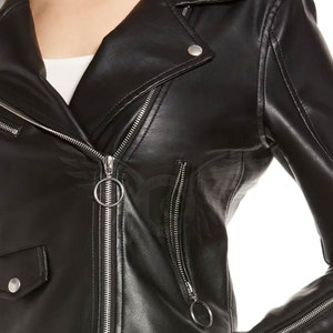 Vêtements pour femmes sur mesure avec votre propre design Veste tendance en cuir de haute qualité 2023 pour femmes - Product Image 6
