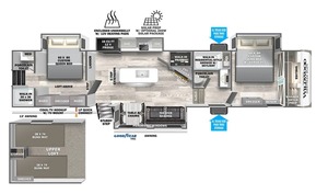 BEST GOOD NEATLY New Used 2024 F-o-r-e-s-t R-i-v-e-r Wildwood H-e-r-i-t-a-g-e G-l-e-n 375F-A-M - Product Image 2