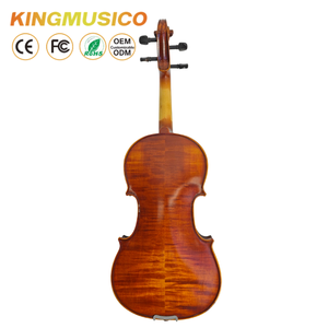 <span class=keywords><strong>Violon</strong></span> acoustique 4/4 en épicéa, dos en érable flammé, touche en ébène, cordier en fibre de carbone, archet à crins de cheval, avec étui pour étudiants - Product Image 2