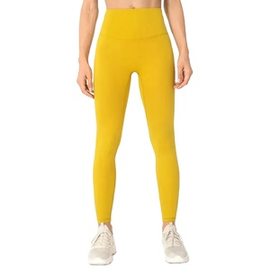 2026 New Customized Branded Breathable Solid Ladies Yoga <b>Legging</b> Mid Waist Knitted Fabric Design Your Own Women <b>Leggings</b> 2026 - Product Image 4