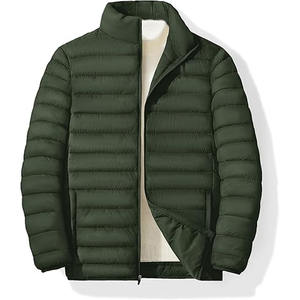 Breathable Woven Puffer <b>Jacket</b> Custom Loose Puffer <b>Jackets</b> <b>Men's</b> Down Winter <b>Jackets</b> Quilted Puffer Baggy Oversized - Product Image 1