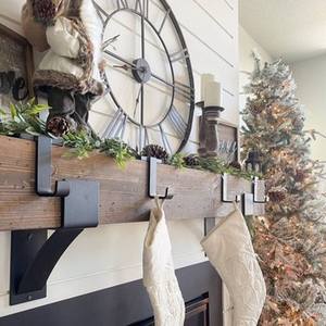 Support de bas de couleur noire forme Simple idéal pour les cadeaux accessoires de fête de fête fournitures parfait pour le décor suspendu de Noël - Product Image 4