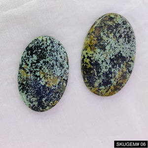 Piedra preciosa suelta Africana turquesa, joyería Africana turquesa, pulido a mano suave, fabricación de joyas, forma mixta. - Product Image 3