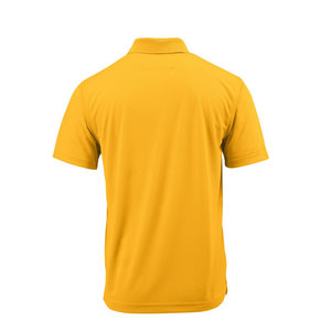 เสื้อโปโลสีเหลืองผ้าฝ้าย100% เรียบพิมพ์ลายเองได้ - Product Image 2
