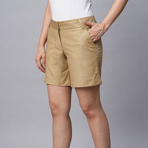 2025 nuevo estilo cintura elástica deportes gimnasio Fitness pantalones cortos Color sólido pantalones cortos para correr con bolsillo pantalones cortos de algodón para mujeres - Product Image 1