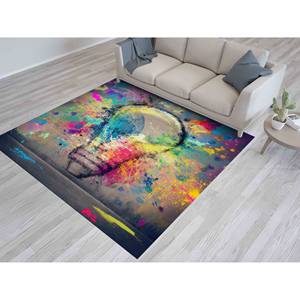 Tapis Graffiti Ampoule Lumineuse Colorée : Revêtement de Sol d'Art Moderne, Tapis Doux Non Tissé - Product Image 2