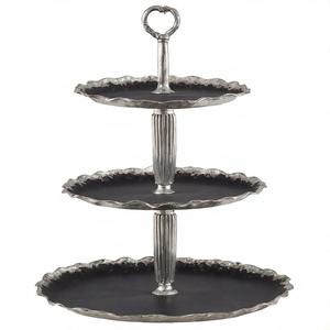 Caketrinity แท่นวางเค้กหินอ่อนสีขาวน้ำหนักเบา3ชั้นสำหรับตกแต่งบ้านสำหรับงานแต่งงานและงานปาร์ตี้อุปกรณ์ทำเค้กจำเป็น - Product Image 2