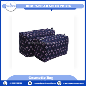 Sac de toilette carré classique en coton fait main Chota Phool, le plus vendu, écologique et de créateur - Product Image 6