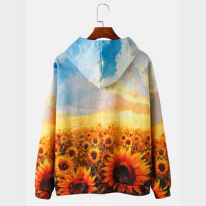 Meilleure vente de haute qualité Pull à capuche sublimation Hiver Col à capuche Couleur unie sur la taille Super prix - Product Image 2