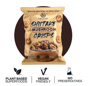 Nutrient Shiitake <b>Mushroom</b> <b>Crisps</b> 50gm All Natural Plant-Based Healthy Snack Vacuum-Fried Trans-Fat Free Non Salty - Product Image 5