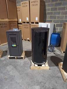 Estufa de Pellets de Aluminio Independiente Estilo Austriaco, Diseño Moderno, Ligera, Duradera, Ecológica, Alimentación Automática Sin Humo - Product Image 6