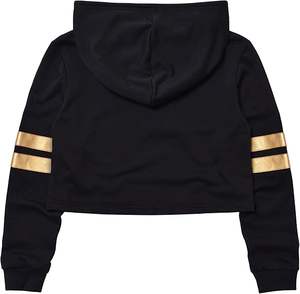 Sudadera con Capucha Personalizada con Logotipo para Mujer, Sudadera Deportiva, Sudadera Corta Informal para Mujer - Product Image 1