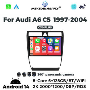 MEKEDE & NAVIFLY X SERIES Android Unité principale de voiture <span class=keywords><strong>Navigation</strong></span> GPS Car-play 8 Core Wireless Car-play pour <span class=keywords><strong>Audi</strong></span> A6 C5 1997-2004 - Product Image 2
