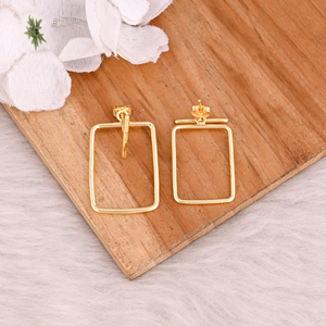 Boucles d'oreilles en laiton plaqué or de haute qualité pour les fêtes, artisanat, produit le plus vendu - Product Image 4